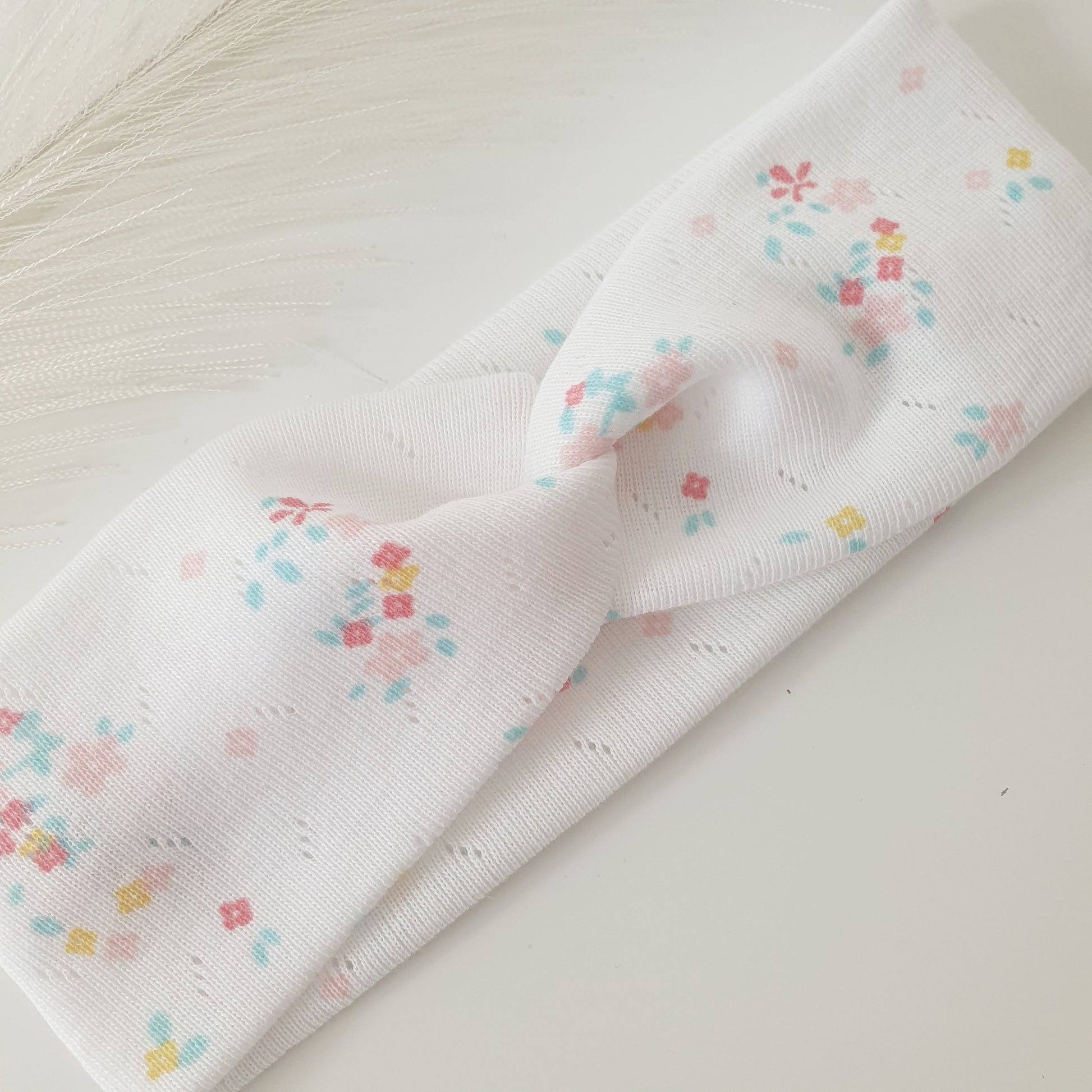 Duo bandeaux Mère Fille maille fleuri Mlle ChouChou