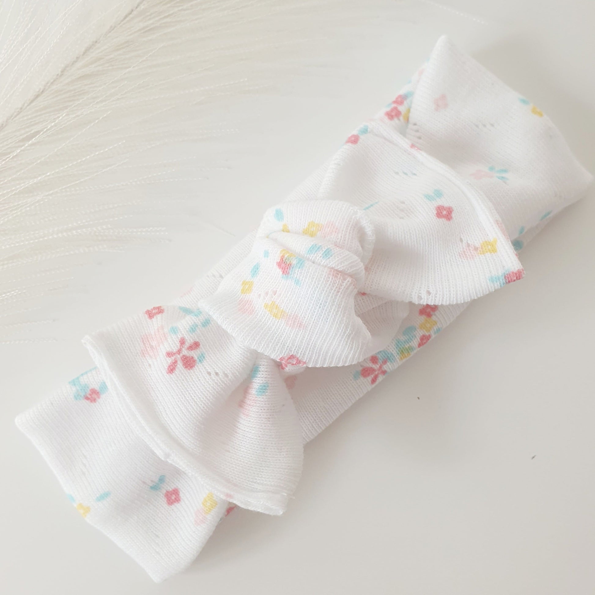 Duo bandeaux Mère Fille maille fleuri Mlle ChouChou