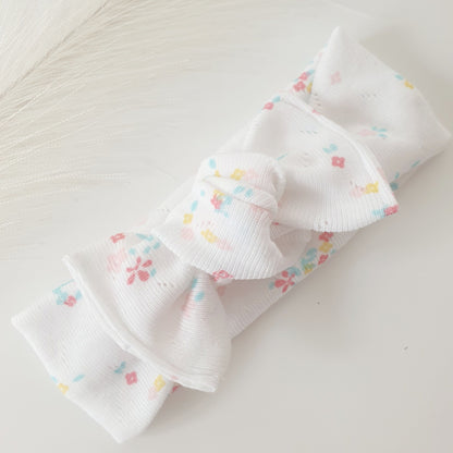 Bandeau Bébé maille fleuri Mlle ChouChou