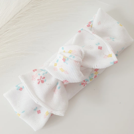 Bandeau Bébé maille fleuri Mlle ChouChou
