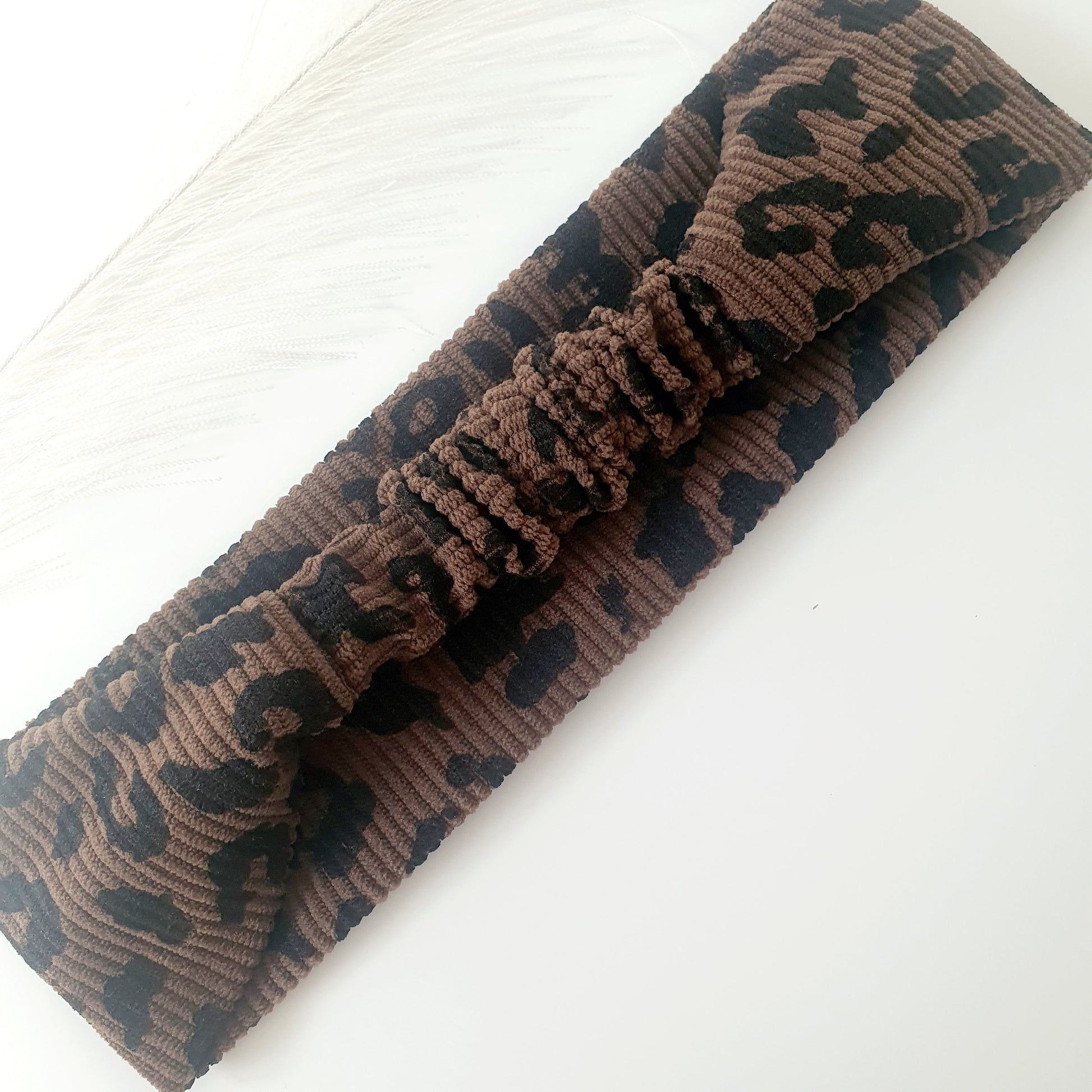 Bandeau cheveux velours léopard Mlle ChouChou