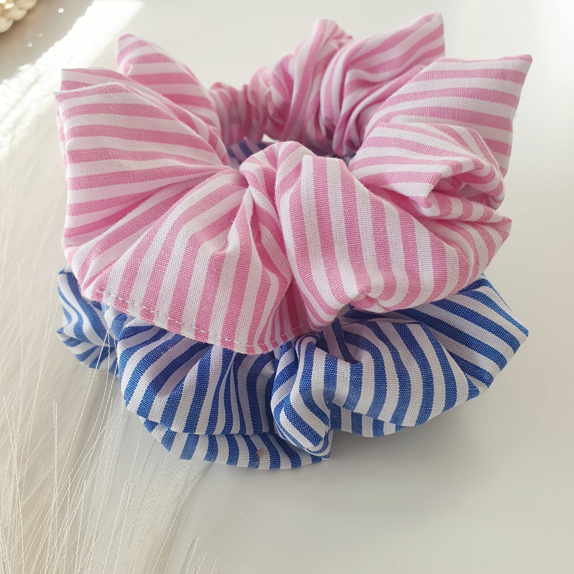 Chouchou rayé rose bleu Mlle ChouChou