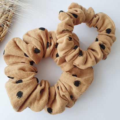 Chouchou double gaze camel pois Mlle ChouChou