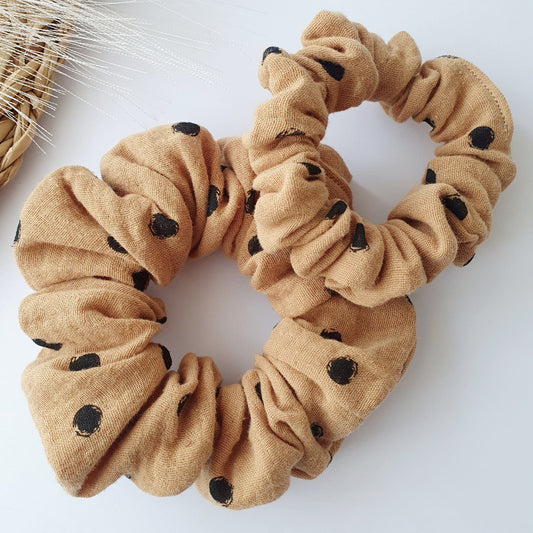 Chouchou double gaze camel pois Mlle ChouChou