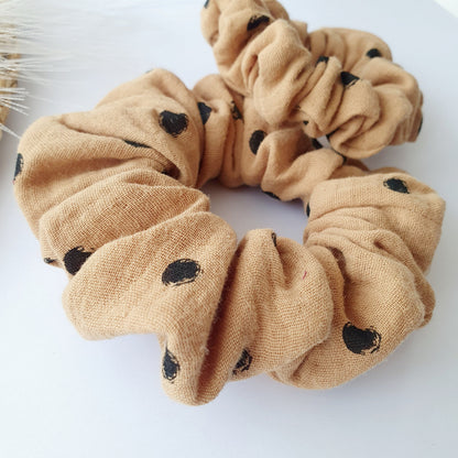 Chouchou double gaze camel pois Mlle ChouChou