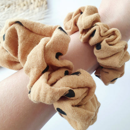 Chouchou double gaze camel pois Mlle ChouChou