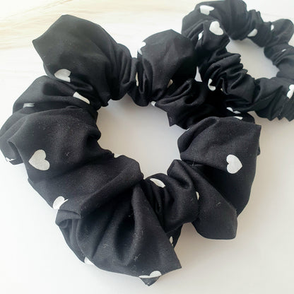 Chouchou noir cœurs Mlle ChouChou