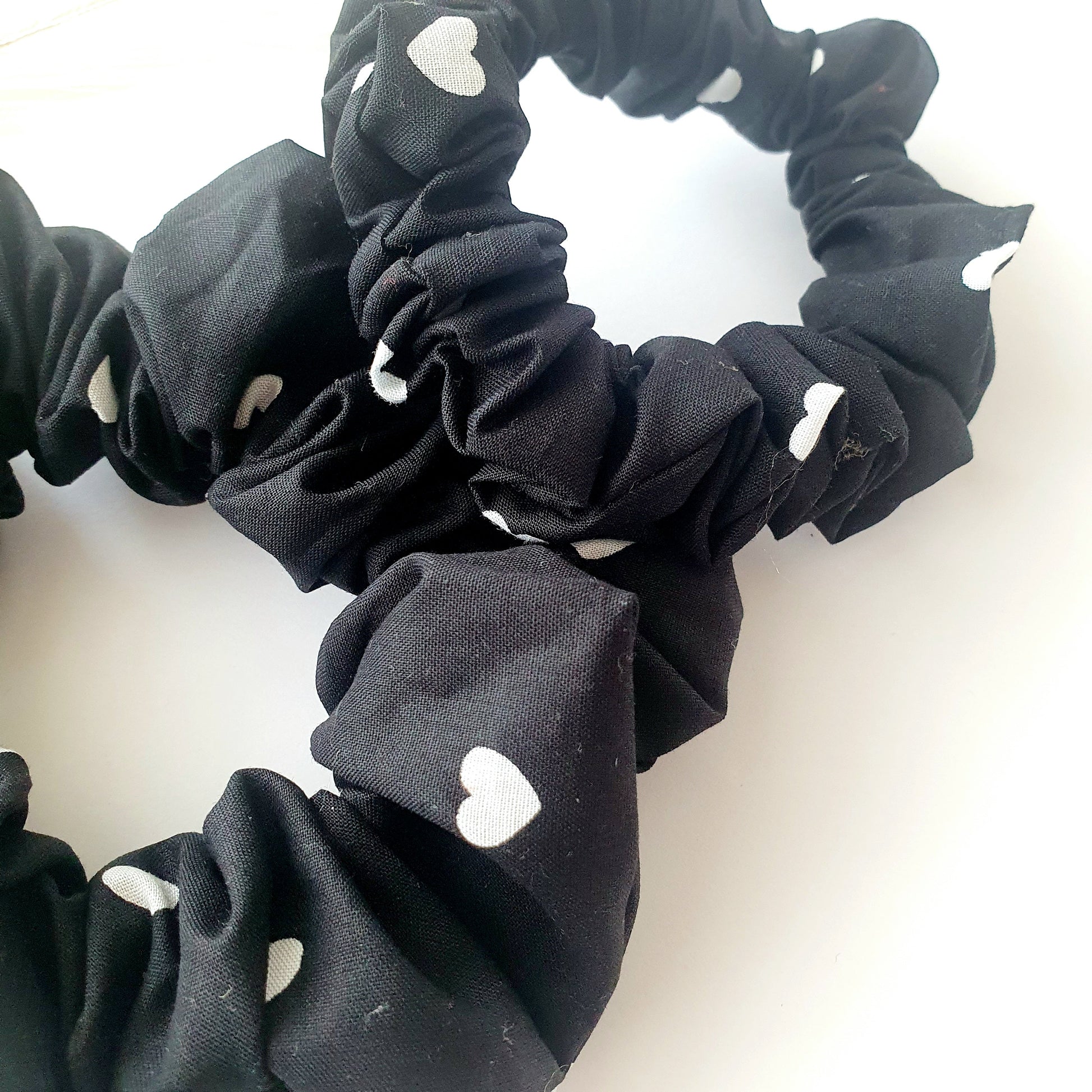 Chouchou noir cœurs Mlle ChouChou