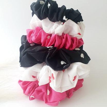 Chouchou fuchsia cœurs Mlle ChouChou