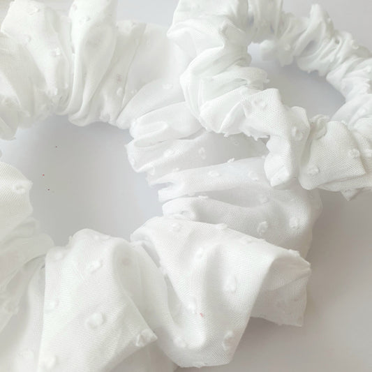 Chouchou plumetis blanc Mlle ChouChou