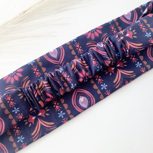Bandeau cheveux plat Nuit Florale Mlle ChouChou