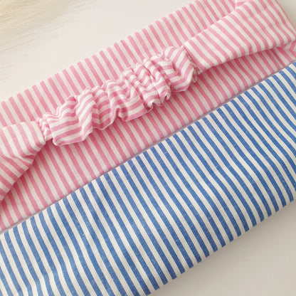 Bandeau cheveux plat rayé rose Mlle ChouChou