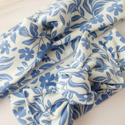 Duo bandeaux Mère Fille fleur d'Azur Mlle ChouChou