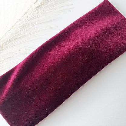 Bandeau cheveux velours bordeaux Mlle ChouChou