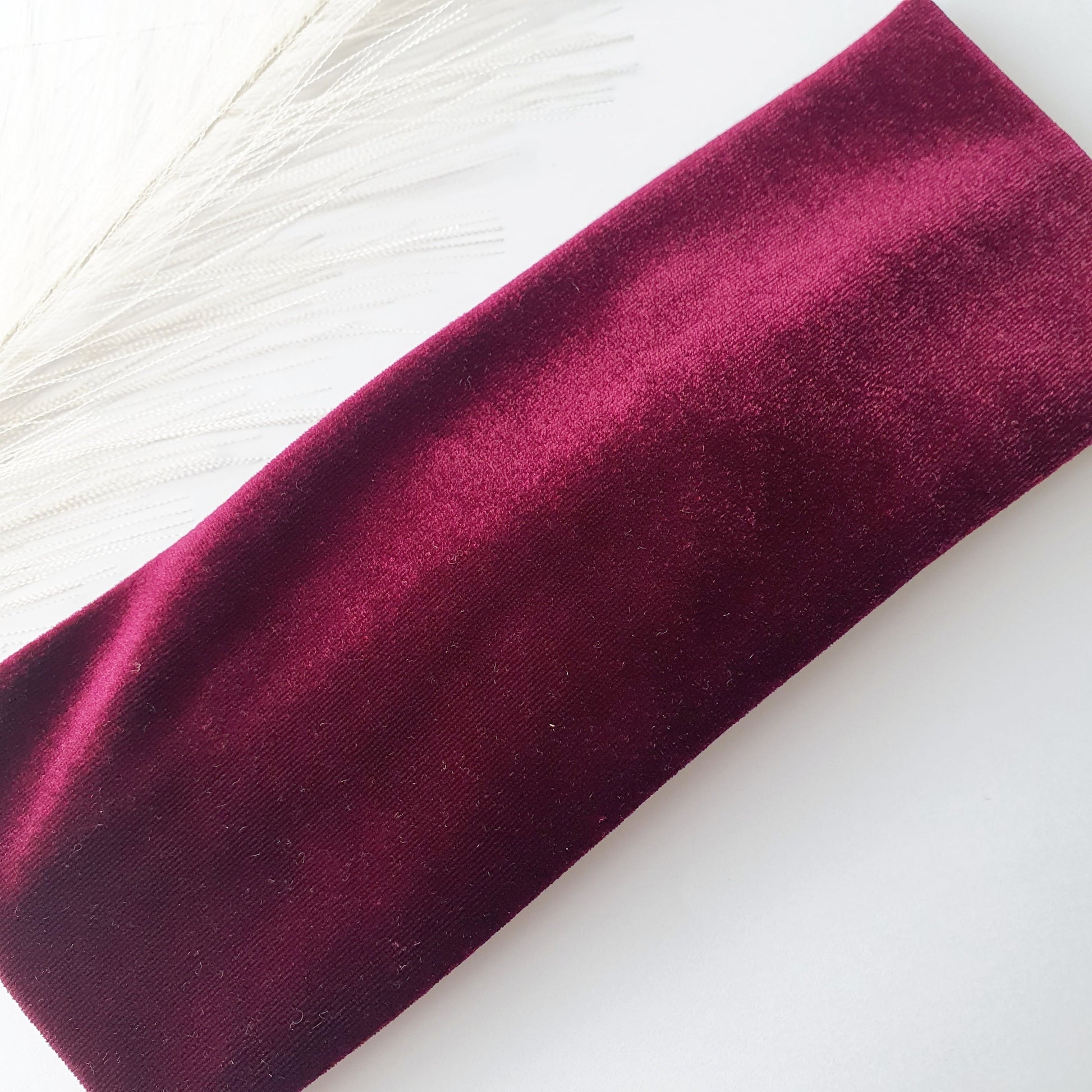 Duo bandeaux Mère Fille velours bordeaux Mlle ChouChou