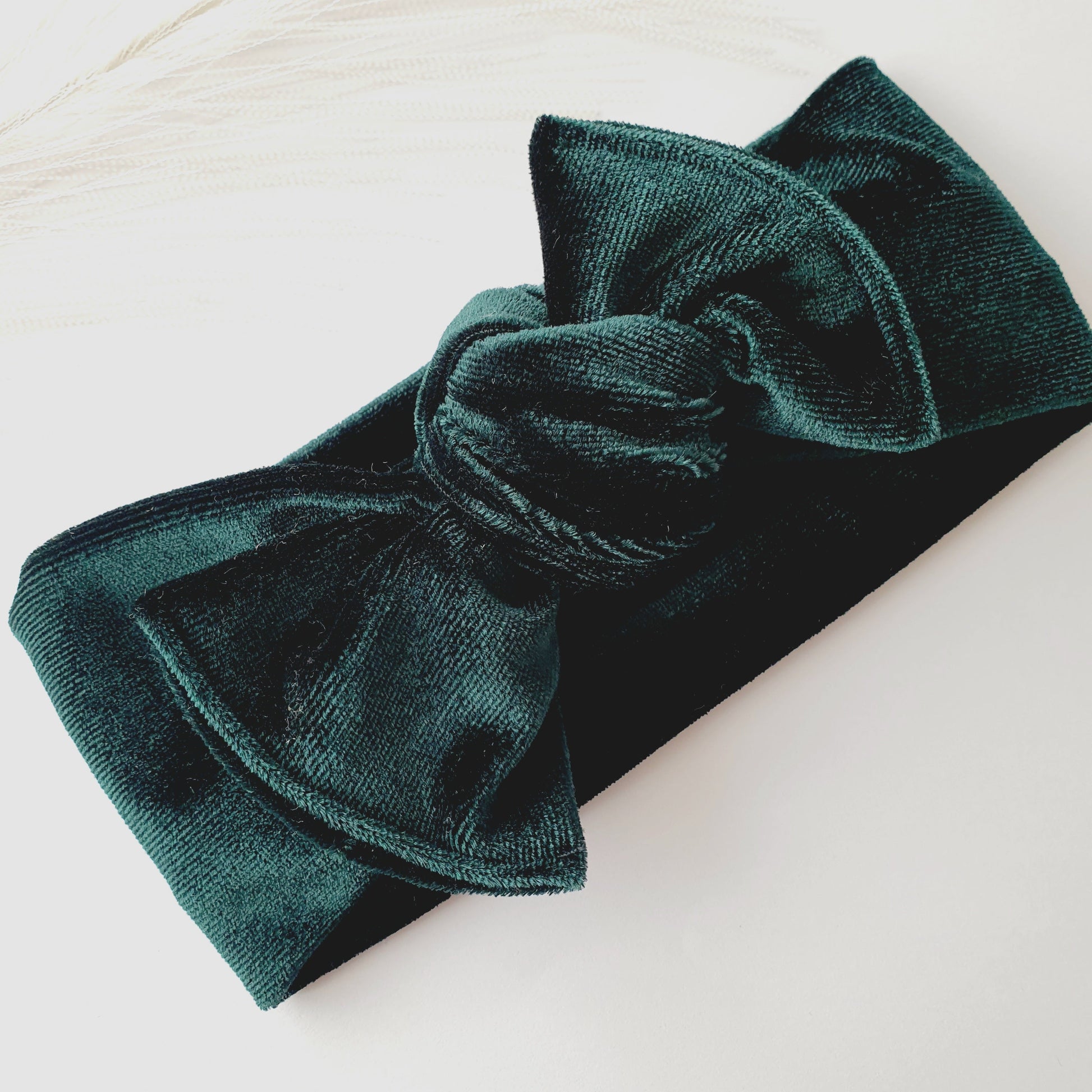 Bandeau Bébé velours sapin Mlle ChouChou