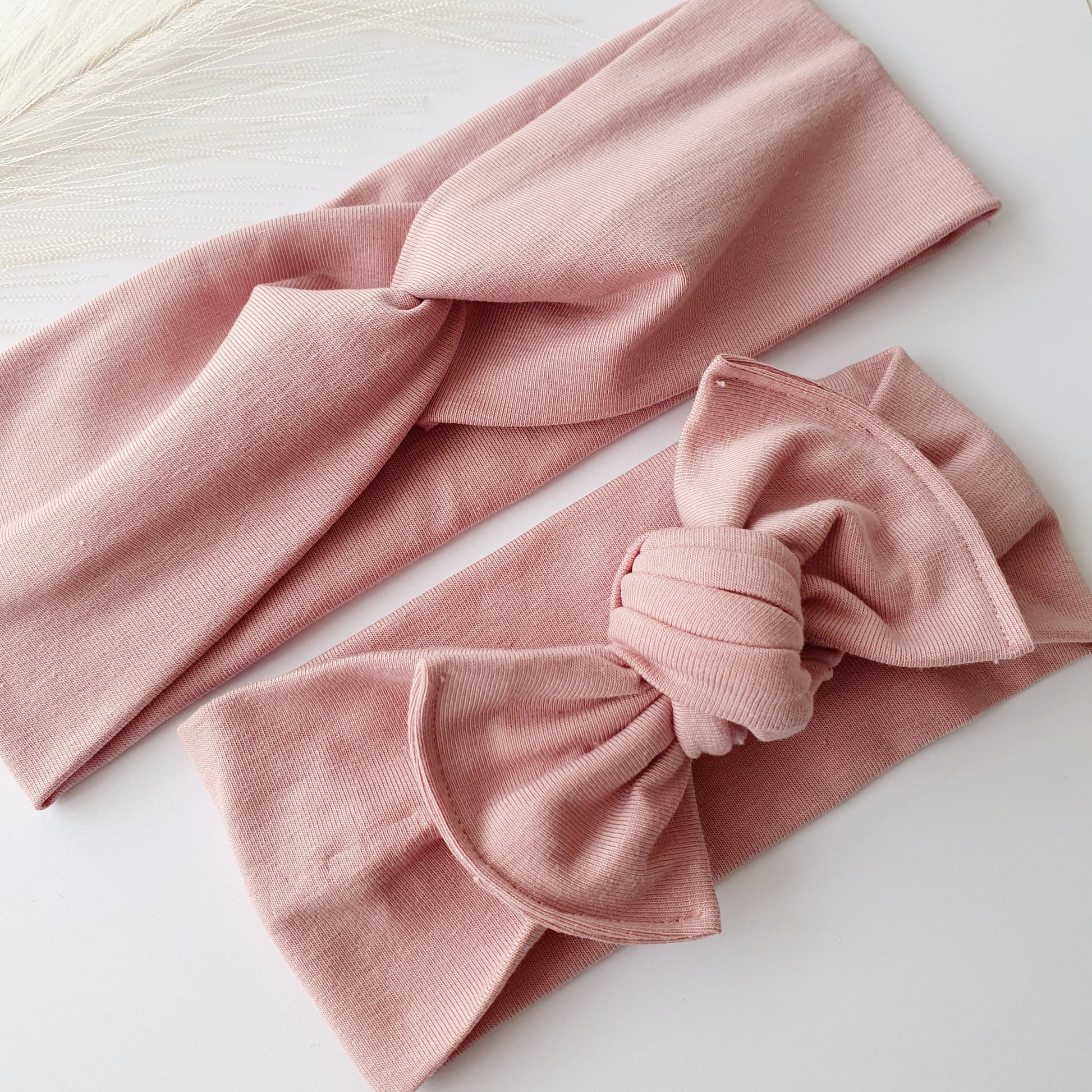 Duo bandeaux Mère Fille rose Mlle ChouChou