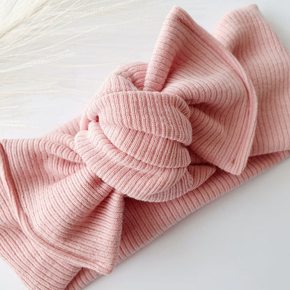 Bandeau Bébé maille rose Mlle ChouChou