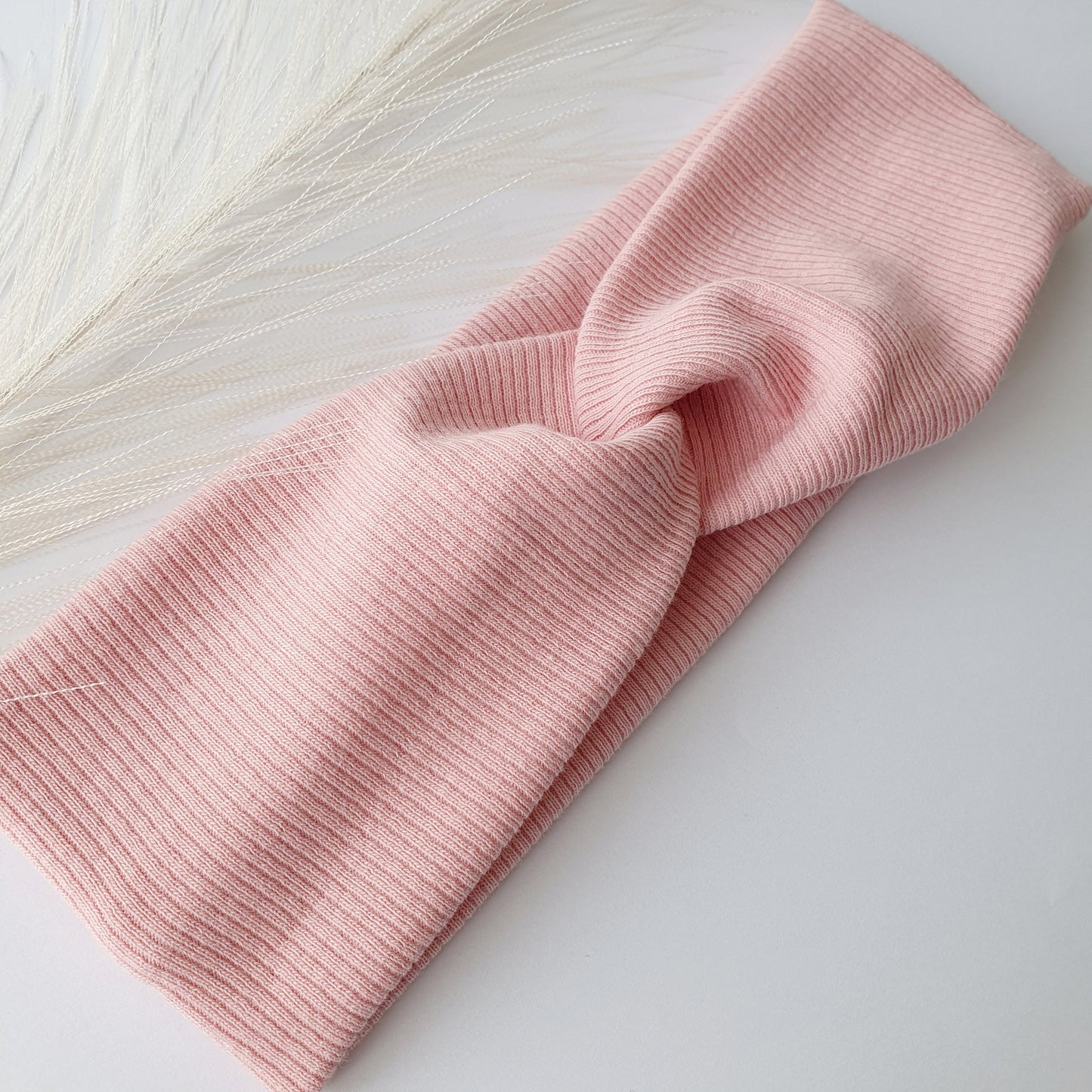Duo bandeaux Mère Fille maille rose Mlle ChouChou