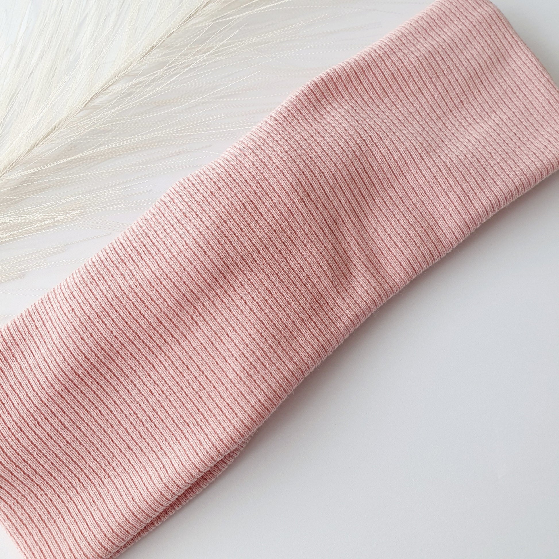 Duo bandeaux Mère Fille maille rose Mlle ChouChou