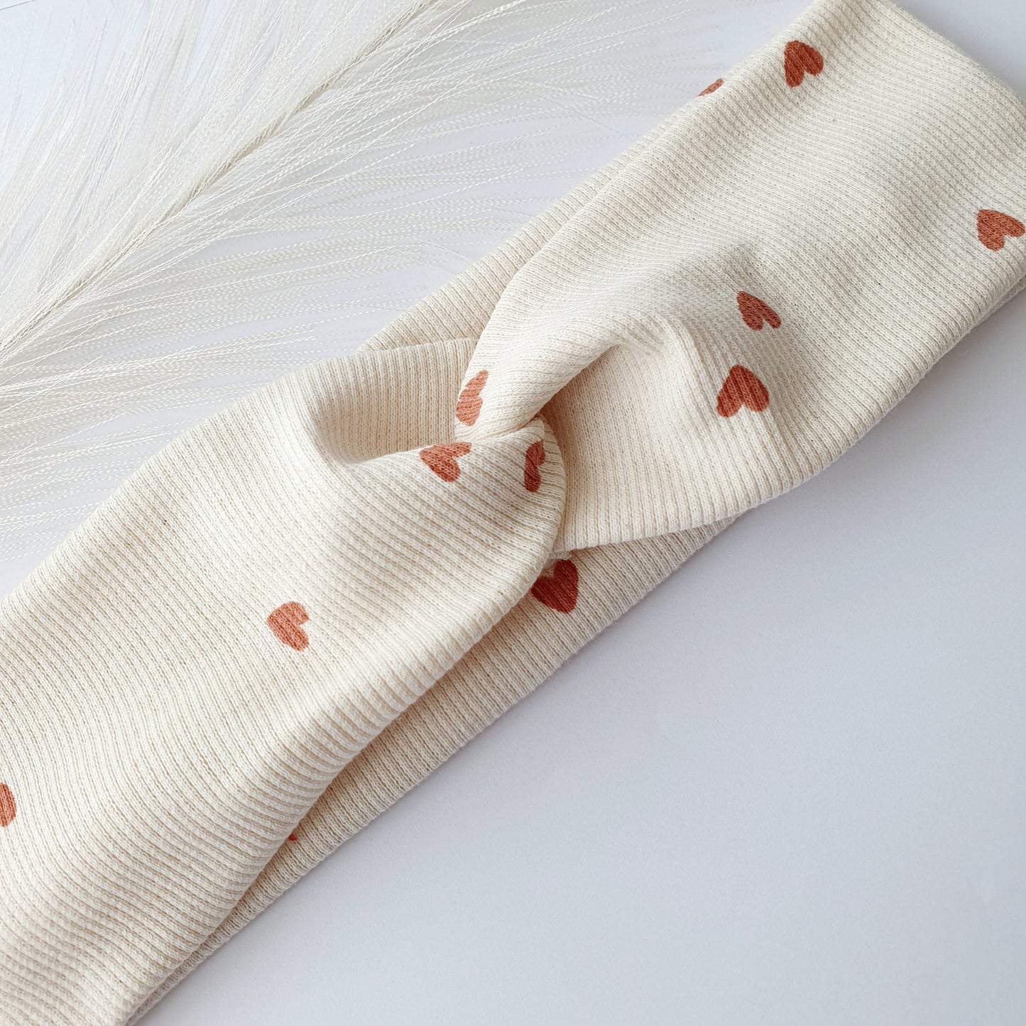 Bandeau cheveux cœur Camel Mlle ChouChou