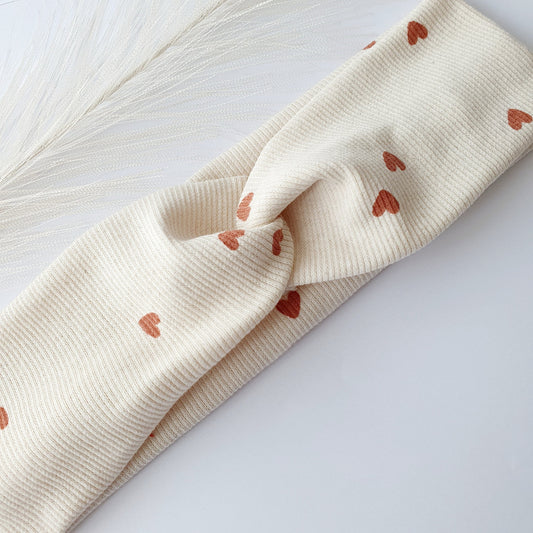 Bandeau cheveux cœur Camel Mlle ChouChou