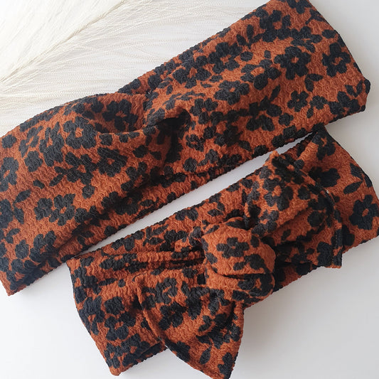 Duo bandeaux Mère Fille fleur sauvage Mlle ChouChou