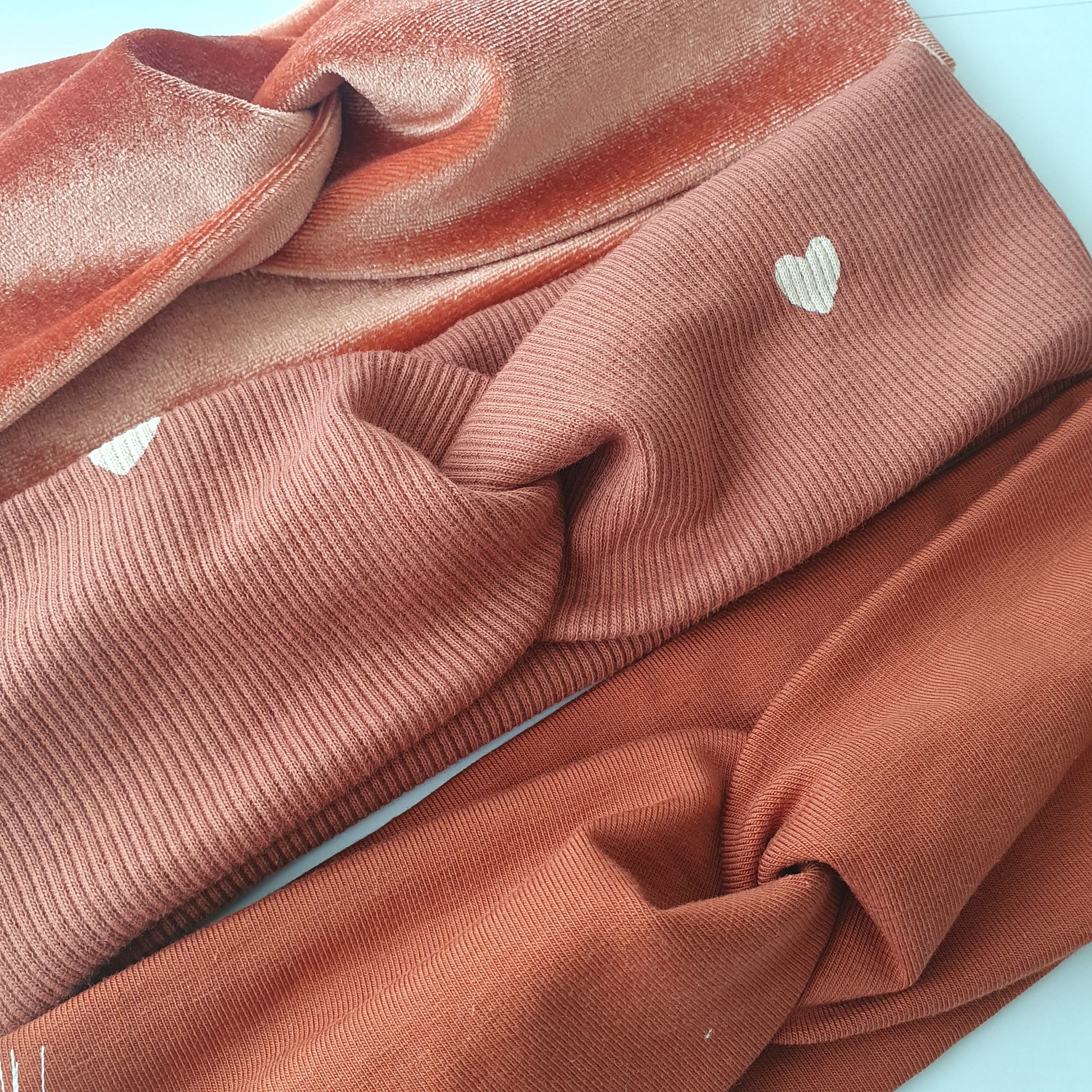 Bandeau cheveux terracotta cœur Mlle ChouChou