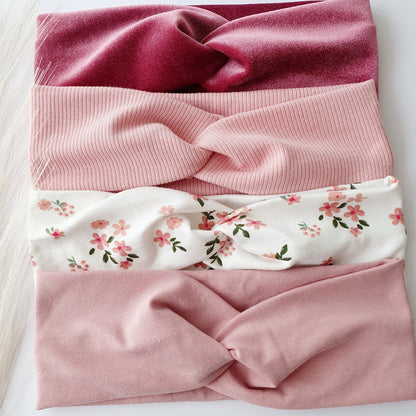 Bandeau cheveux maille rose Mlle ChouChou