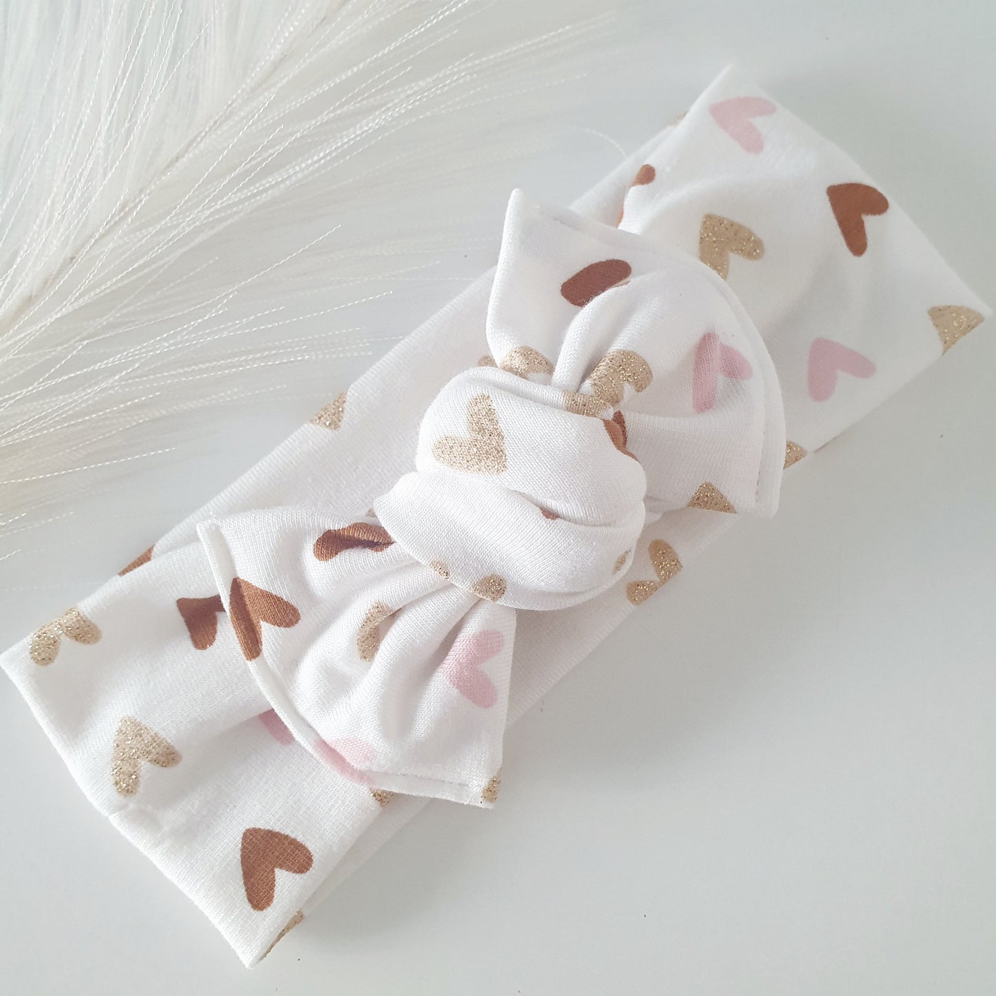 Bandeau Bébé cœur paillettes Mlle ChouChou