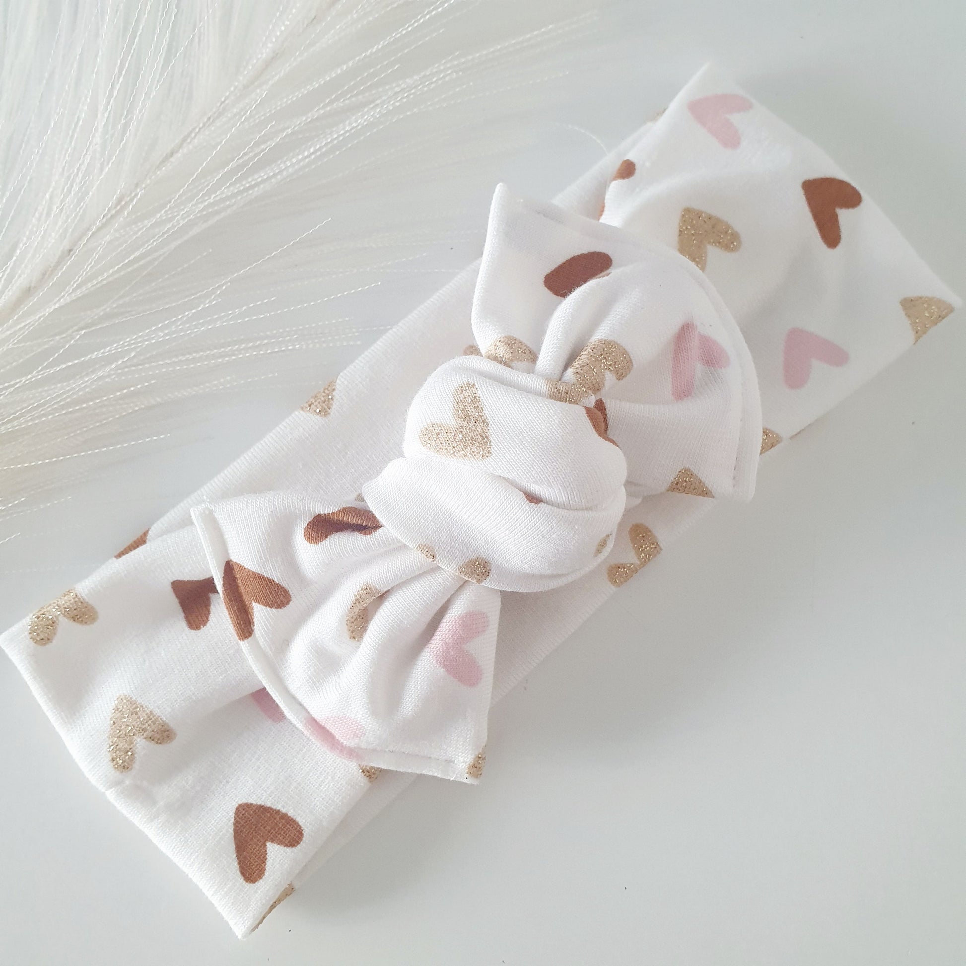 Bandeau Bébé cœur paillettes Mlle ChouChou