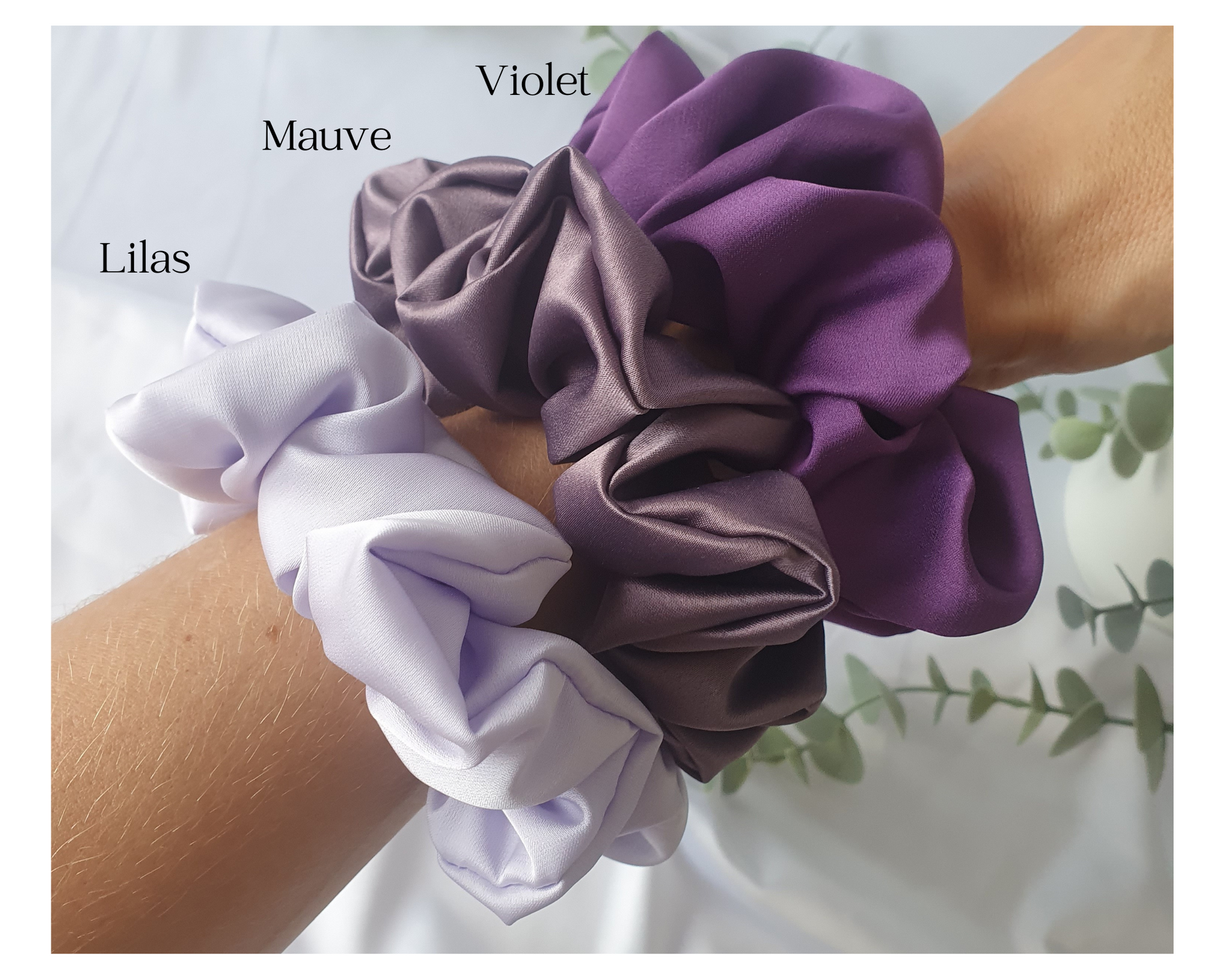Chouchou Satin Lilas - Mlle ChouChou
