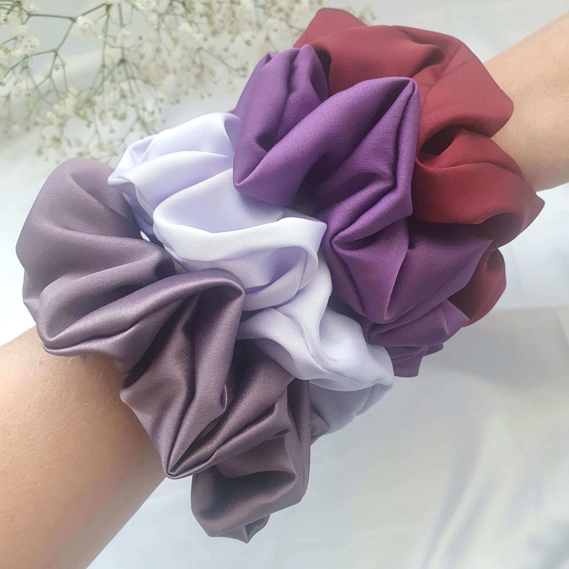Chouchou Satin Bordeaux - Mlle ChouChou