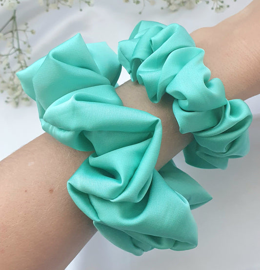 Chouchou Satin Turquoise