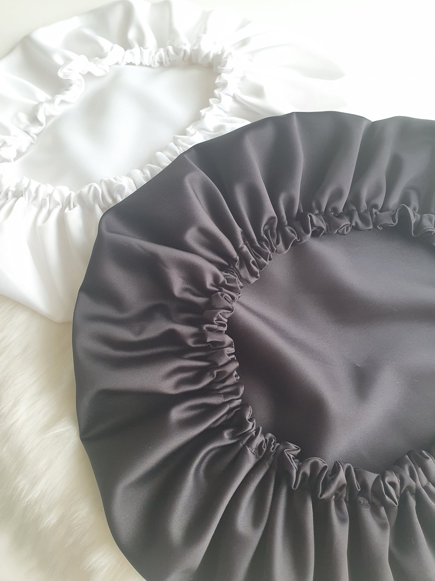 Bonnet de Soin Satin Noir