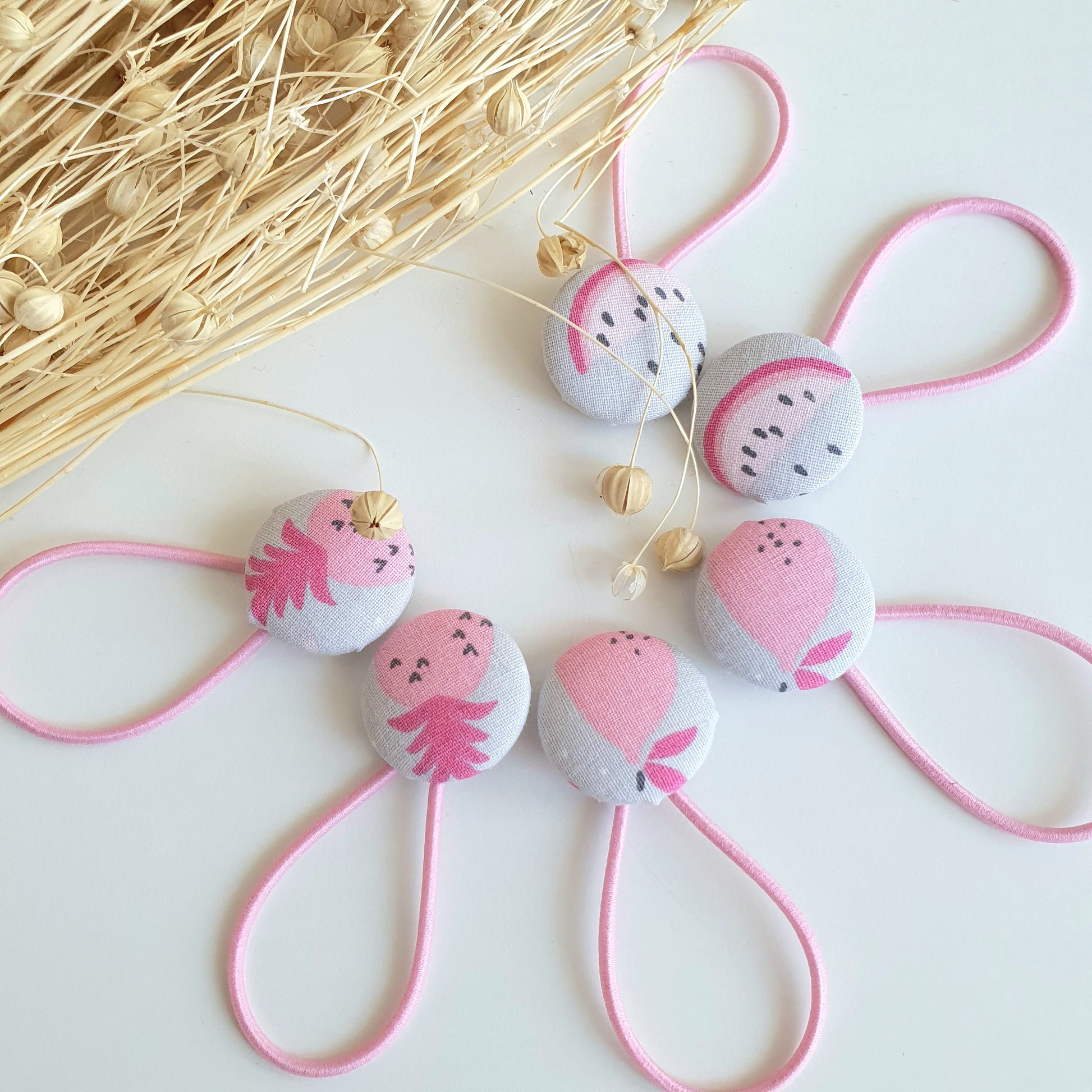 Elastiques Boutons Ananas - Mlle ChouChou