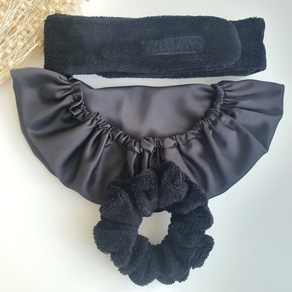 Bonnet de Soin Satin Noir