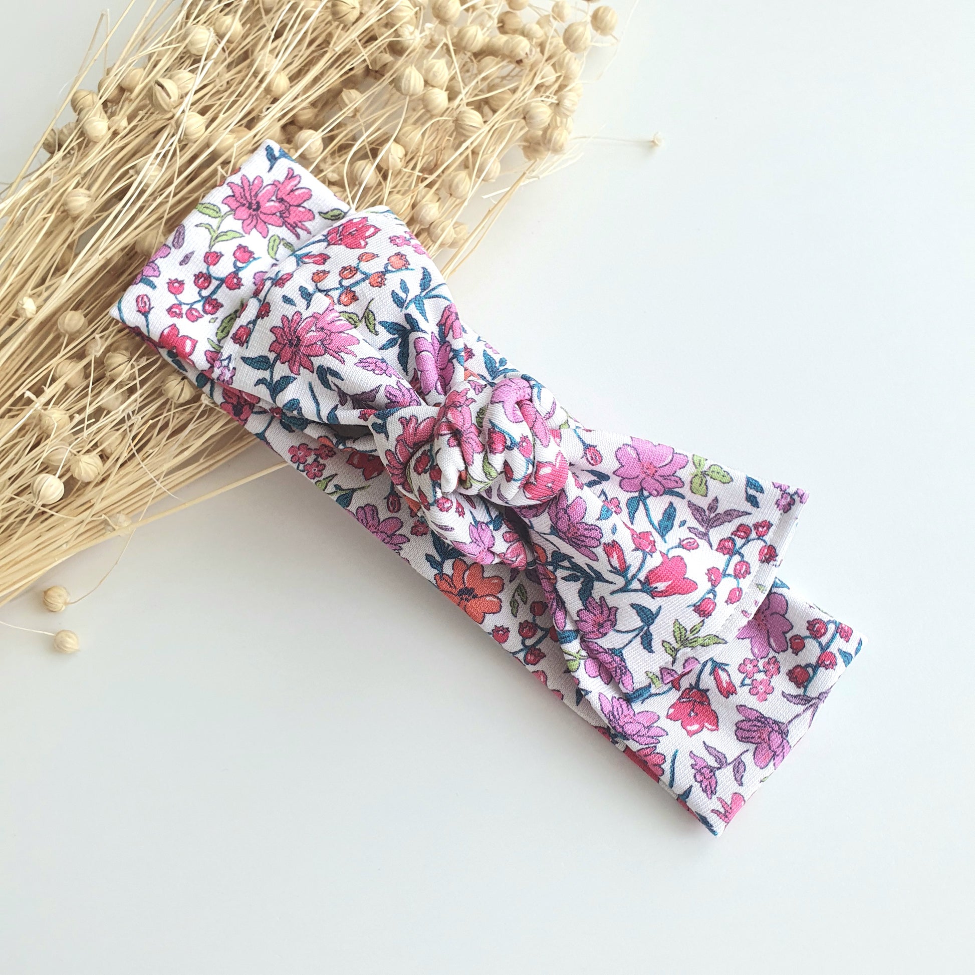 Bandeau Bébé Fleur rose - Mlle ChouChou